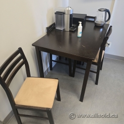 Kitchen Dining Table Set w/ Table, 4 Chairs